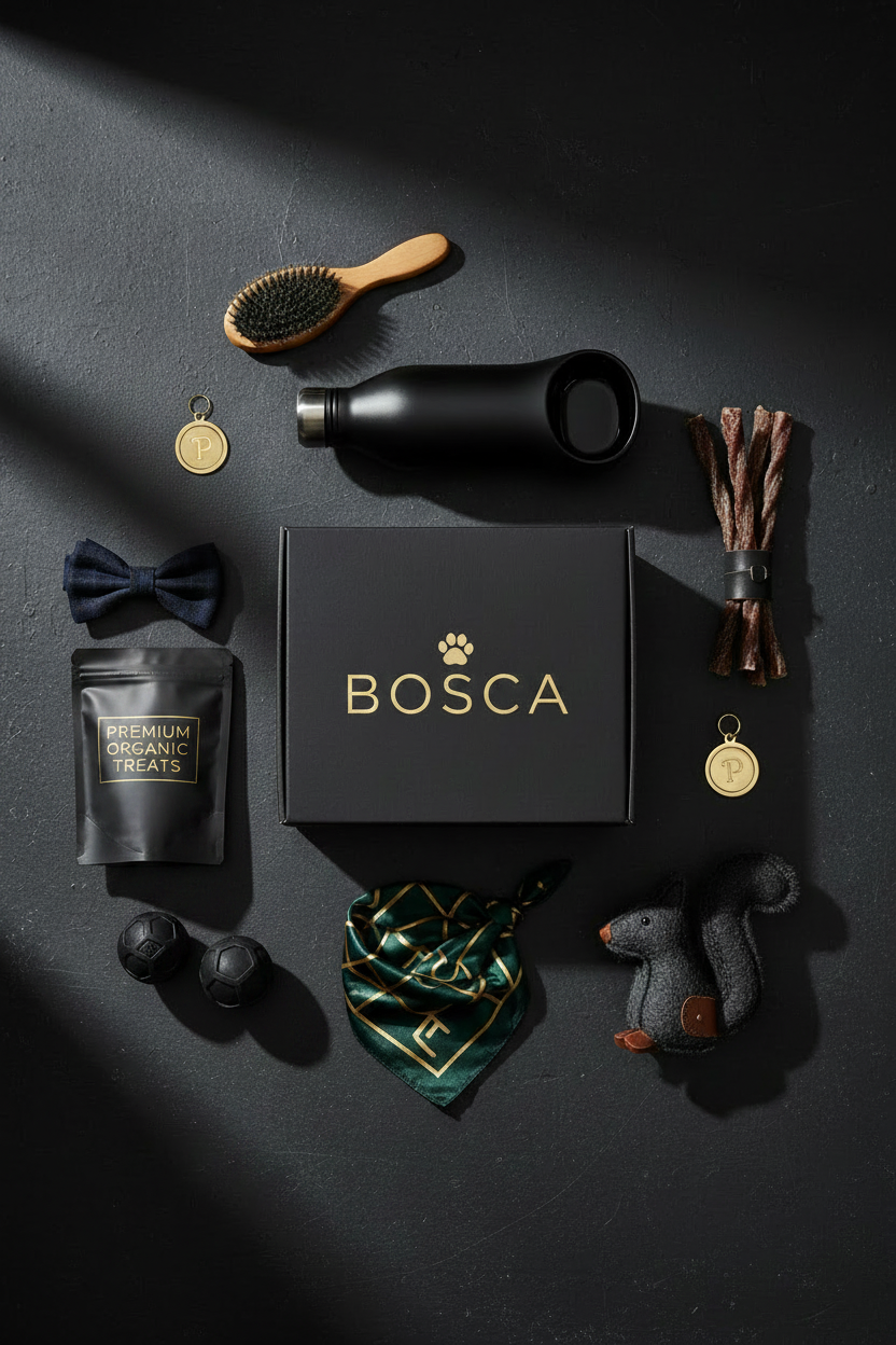 Bosca Luxury Pet Box Flat Lay